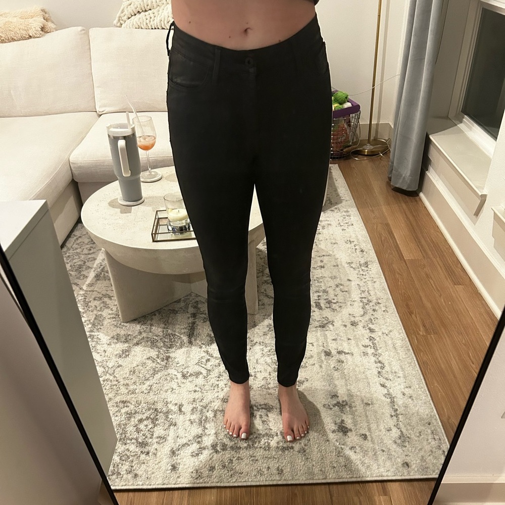 Coated black denim Lucky Jeans
